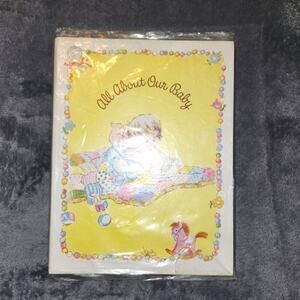 VTG Baby Memory Book W/NIP Hallmark Page Protector/photo Inserts - 1974